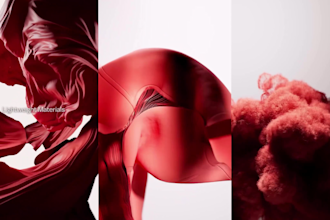 design high quality 3d animation clothing video