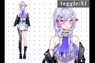 design and rig live2d vtuber model live 2d vtuber avatar and anime vtuber model