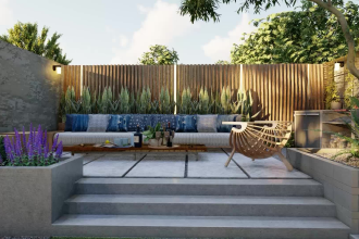 设计和渲染您的后院花园，游泳池，露台和阳台