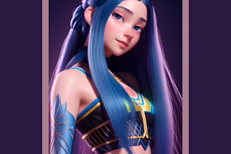 create custom ai digital art and concept art