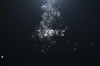 do a 4k water logo animation