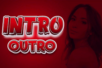 make youtube intro, outro, opener, logo intro, video trailer