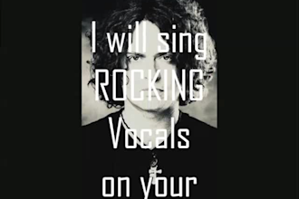 record rocking vocals on your instrumental track