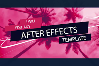edit any after effects template