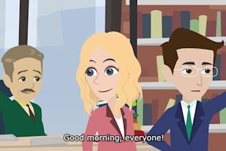 2d cartoon animation, short film, 2d japanese animation animated explainer video