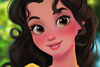 make awesome children story book illustration and book cover