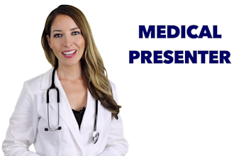 create a professional medical spokesperson video