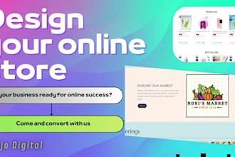 online store shopify store design