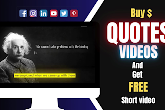 create motivational, inspirational quotes videos with voiceovers