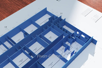 create realistic 3d factory animation and architectural visualization