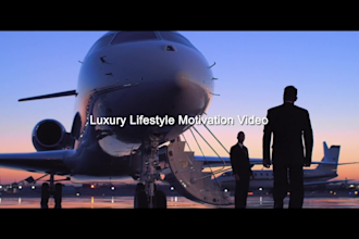 create a luxury lifestyle motivational promo video