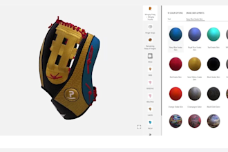 create 3d glb usdz model product design for webgl, three js and configurator