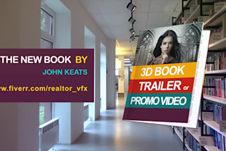 make 3d book promo or trailer video