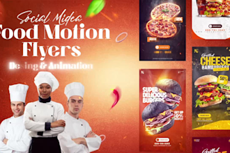 do animated motion flyers for foods