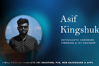 provide complete iot solution pcb, dashboard, apps