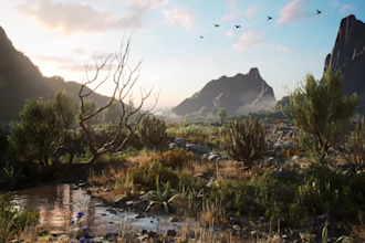 create 3d game environment, unreal engine environment, ue5 environment
