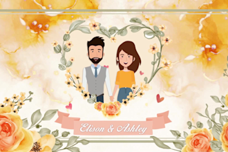 design a custom wedding titles