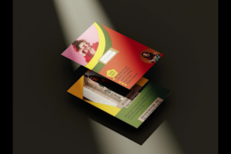 design broacher event and professional real estate flyer