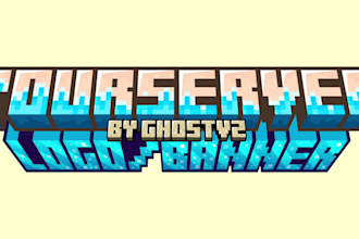 make a minecraft server logo banner or icon
