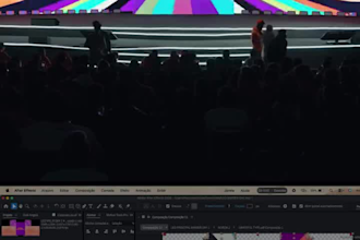 video motion graphics 3d led screen billboard animation digital signage display