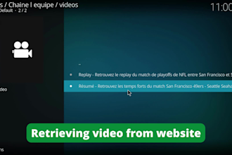 develop a kodi addon