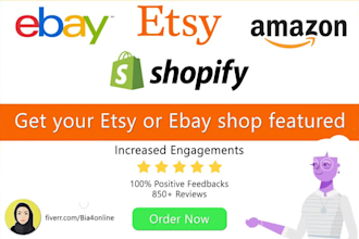 promote your etsy or ebay store products on my blog