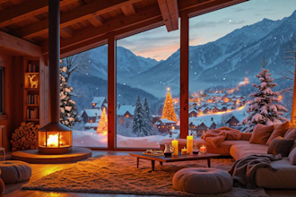 make relaxing winter snow, christmas rain videos with natural sounds