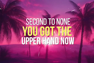 create an animated lyric video or lyric music video