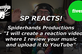create a reaction video where I review your music and upload it to youtube