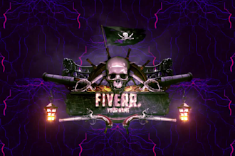 do 3d horror pirates, halloween, birthday intro