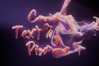 animate your text or logo turning into realistic smoke