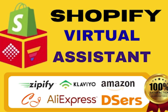 be your shopify virtual assistant or shopify manager