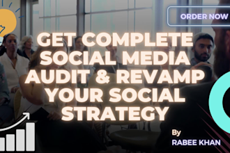 do complete social media audit and revamp social strategy