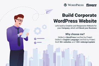 build a creative and responsive corporate wordpress website