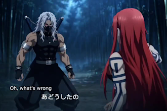create cinematic anime fight clash viral anime fight scene ai video fight battle