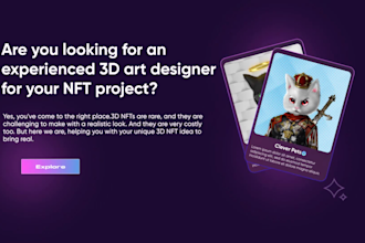 design 3d nft art, nft art, nft collection,3d artist, nft generator, 3d nft