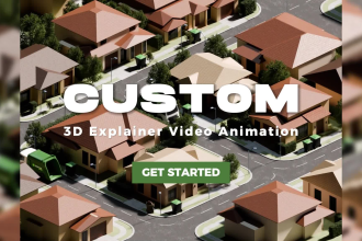 create 3d isometric animated explainer video animation