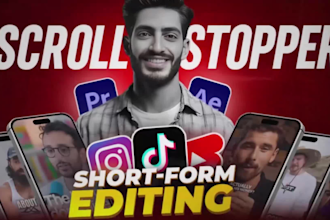 do shorts video editing for youtube and reels editing for instagram and tiktok