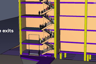 provide evacuation simulation, fire safety analysis