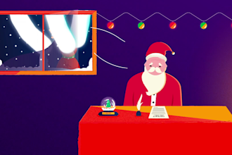 create a custom made happy holidays video
