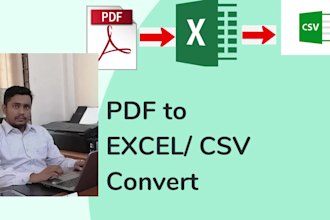 convert PDF or scan papers to excel, CSV, and google sheet