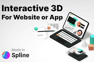 create an interactive 3d model in spline for your website