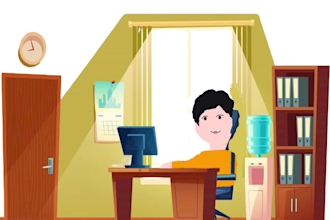 create a professional 2d business explainer video