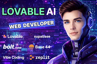 develop, fix, ai web and mobile apps using lovable, base44 and replit