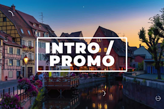 create youtube intro outro and promo trailer video