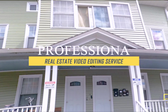 do professional real estate video editing within 24 hours