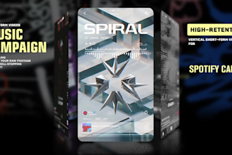 create vertical short music promotion videos for new releases