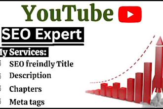 be your youtube SEO specialist