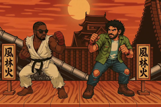 make a 2d animated music video for you