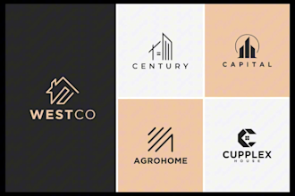 design realtor, real estate agent, property business logo